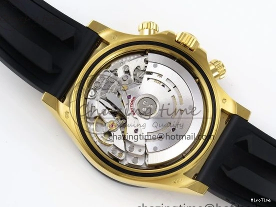 MiroTime 0117 Minimalist DAYTONA 116518 APSF 1:1 BEST EDITION WHITE DIAL ON OYSTERFLEX RUBBER STRAP SH 1781